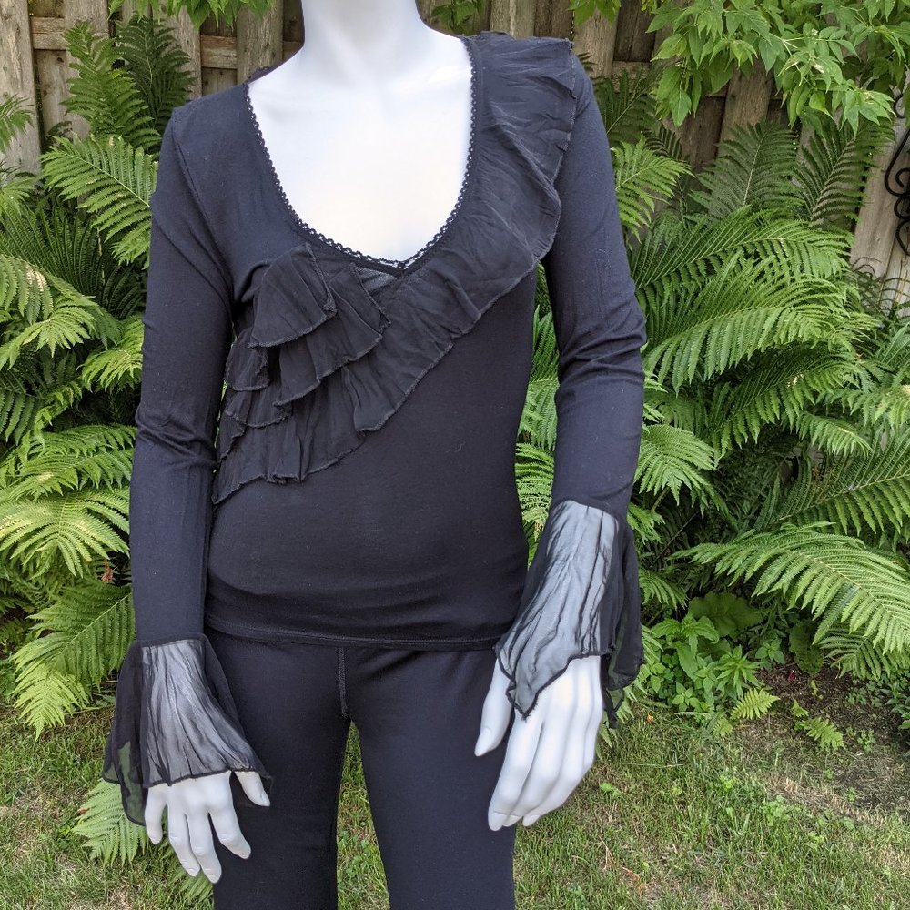 Romantic Blouse with sheer detail